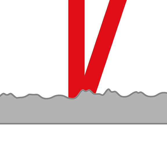 Laser-line sensors with oval light spot