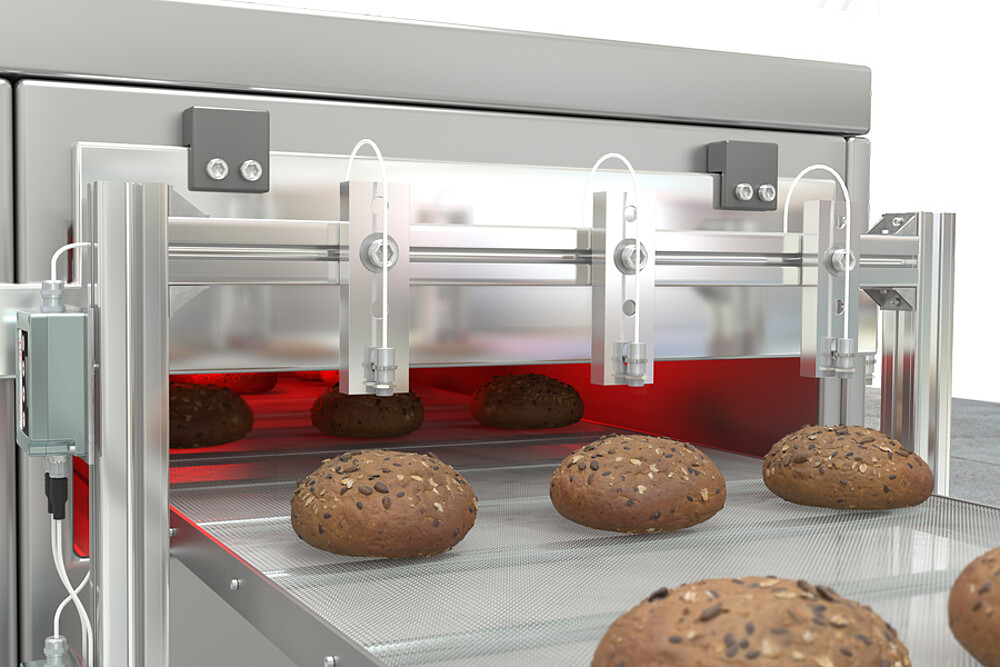 Temperature measurement of baked goods with thermoMETER UC