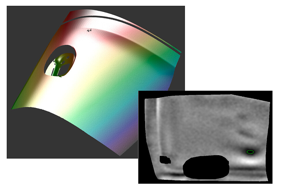 Detection of components to be tested during inline measurement