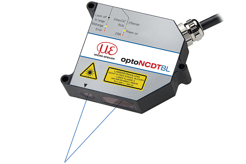 Highly dynamic laser sensor with Blue Laser